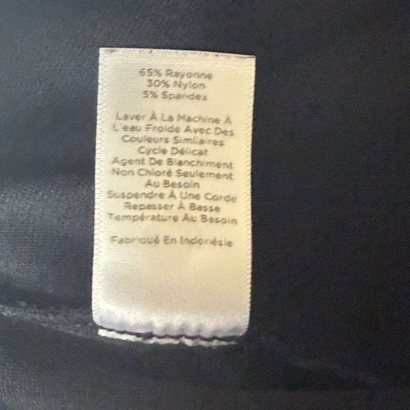 Talbots Pants Womens Small Black Knit Skinny Ankle Pull On Elastic Waist Stretch - Picture 13 of 14